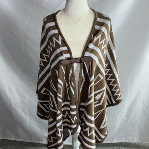 Tribal Aztec Pattern Cape Shawl